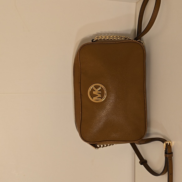 Michael Kors Brown Crossbody Bag with Gold Accents - Picture 1 of 5